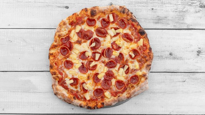 Pepperoni Pineapple pizza